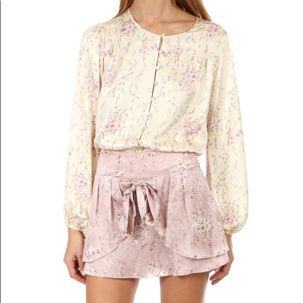 Loveshackfancy SILK Talia blouse - Picture 3 of 7